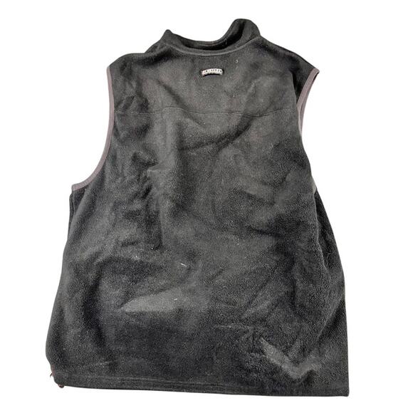 Nevada Gray Fleece Full Zip Vest XL Mens Orange Lined Sleeveless - Picture 2 of 13